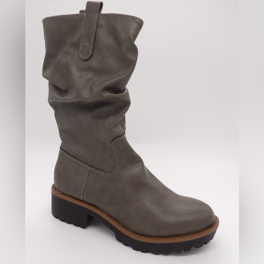 Sun + Stone Nellie Womens Nelliee Mid-calf Boots Gray